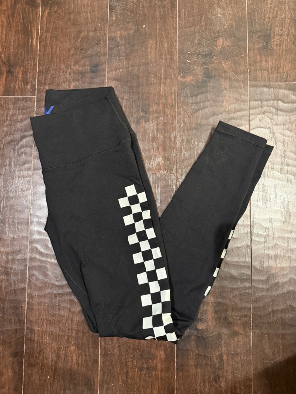 Aviator Nation Black Leggings with Rainbow Logo - Picture 2 of 3